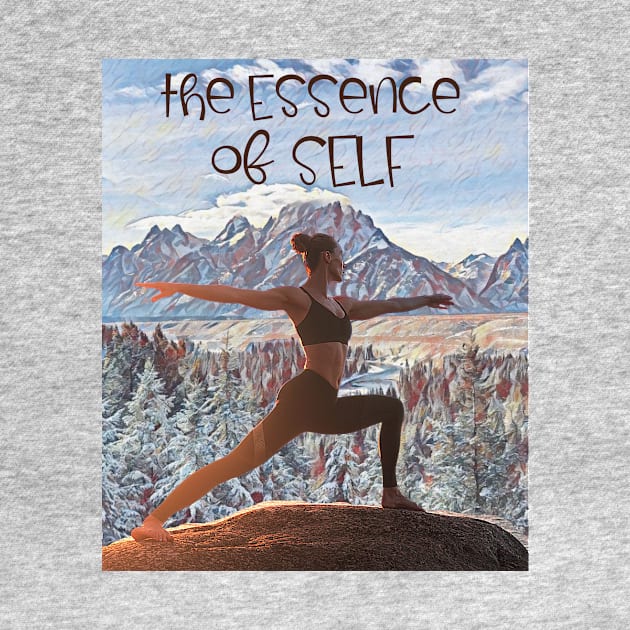 The Essence of Self (yoga stance mountainous landscape) by PersianFMts